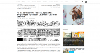No Dia do Quadrinho Nacional, aproveite a programação especial do Governo do Estado de São Paulo No Dia do Quadrinho Nacional aproveite a programação especial do Governo do Estado de São Paulo Suco de Mangá