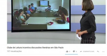 Clube de Leitura na televisão Reprodução Web