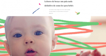 Lê no Ninho está em matéria do Lunetas sobre a importância de ler para bebês Reprodução / Site.